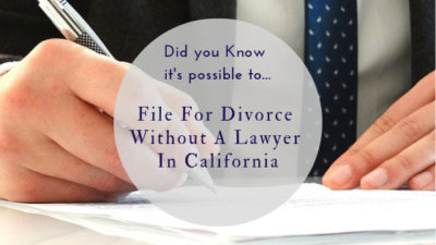 Divorce without a Lawyer in California